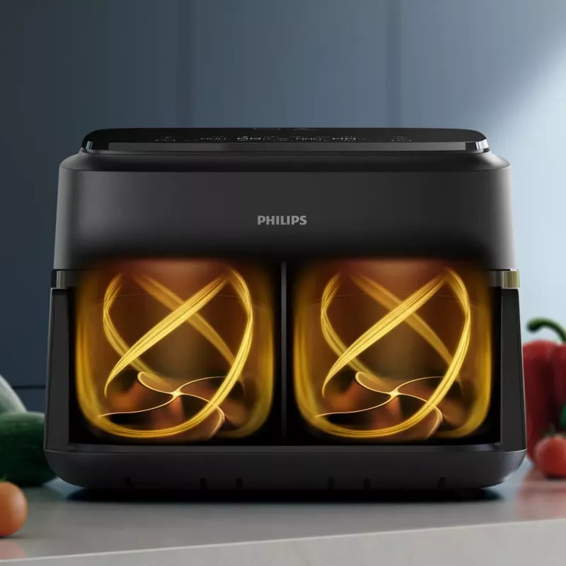 Philips 1000 series NA150/00 frytkownica Double 7 L Wolnostojąca 2450 W Frytkownica na gorące powietrze Czarny