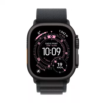 Smartwatch Apple Watch Ultra 3 GPS + Cellular 49mm Czarna Tytanowa Koperta z Czarnym Paskiem Alpine Loop Medium