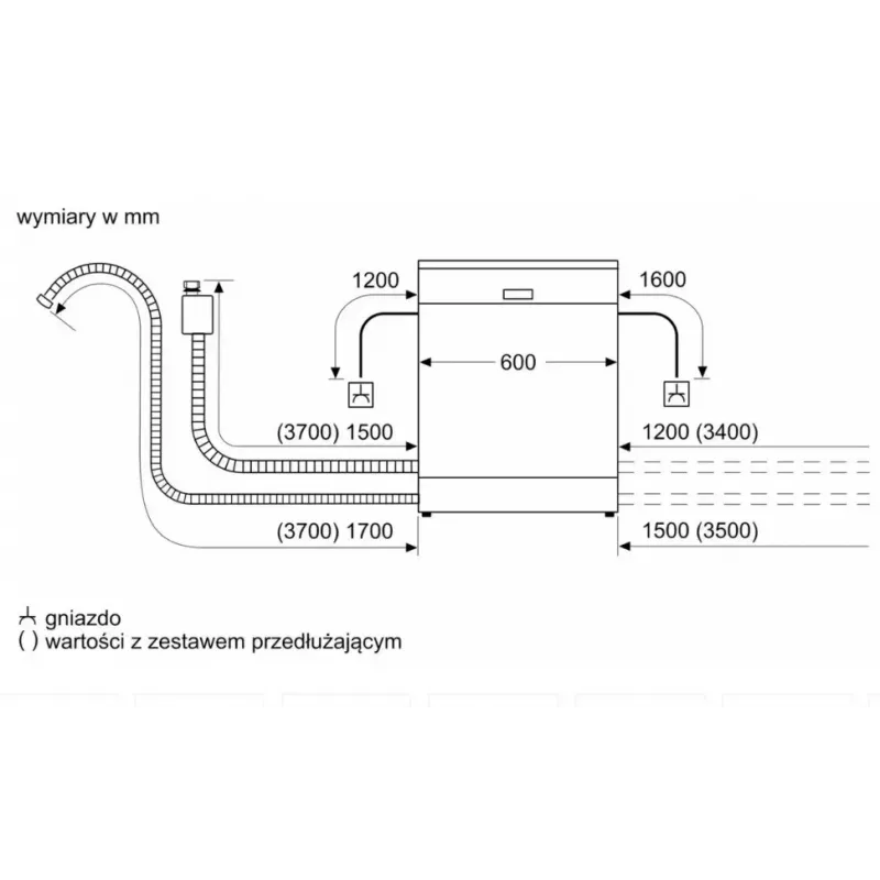 Zmywarka do zabudowy Bosch Serie 4 SMV4HVX11E — 14 kompletów, pełny wymiar 60 cm, klasa energetyczna C