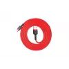 BASEUS Oplotany kabel szybkiego ładowania Cafule - USB Type-A do Type-C 2A - 2m - Czerwony (Nylon)