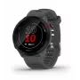 Smartwatch GARMIN Forerunner 55, okrągła koperta 42 mm, szary, silikonowy pasek, GPS/GLONASS/Galileo, wodoszczelność 5 ATM