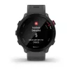 Smartwatch GARMIN Forerunner 55, okrągła koperta 42 mm, szary, silikonowy pasek, GPS/GLONASS/Galileo, wodoszczelność 5 ATM