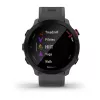 Smartwatch GARMIN Forerunner 55, okrągła koperta 42 mm, szary, silikonowy pasek, GPS/GLONASS/Galileo, wodoszczelność 5 ATM