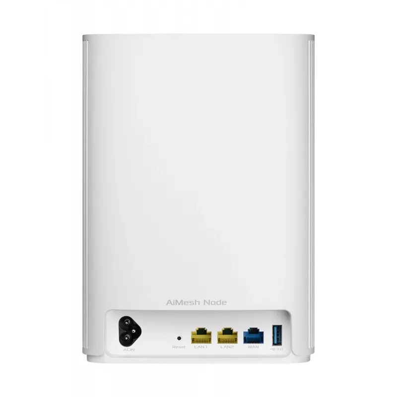 ASUS ZenWiFi AX Hybrid (XP4) (1-PK) Dwupasmowy (2,4 GHz / 5 GHz) Wi-Fi 6 (802.11ax) Biały 2 Wewnętrzna