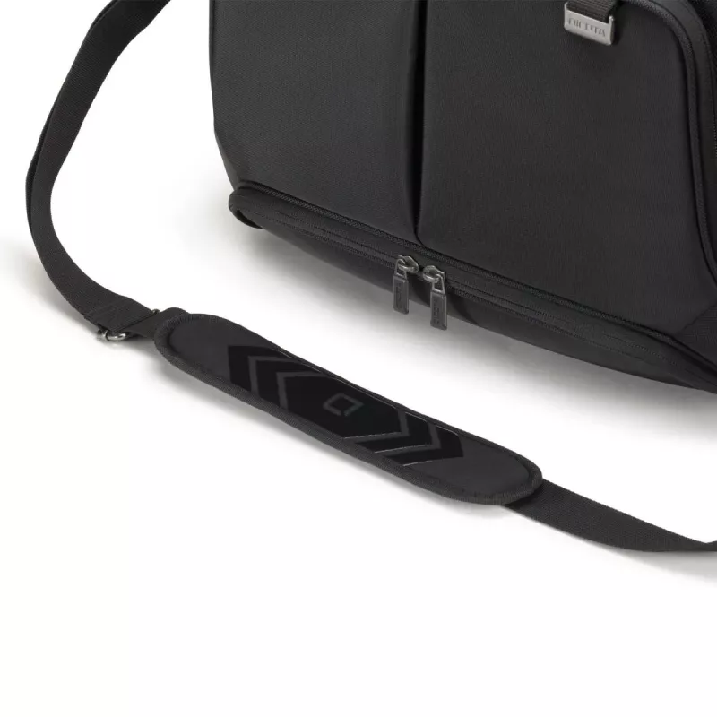DICOTA Top Traveller Pro - Torba na laptopa 12-14.1 inch - Czarna / 1680d Poliester RPET