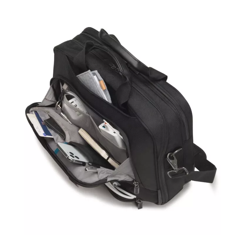 DICOTA Top Traveller Pro - Torba na laptopa 12-14.1 inch - Czarna / 1680d Poliester RPET