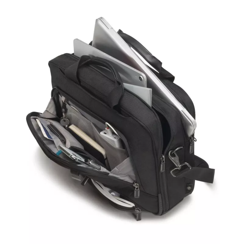 DICOTA Top Traveller Pro - Torba na laptopa 12-14.1 inch - Czarna / 1680d Poliester RPET