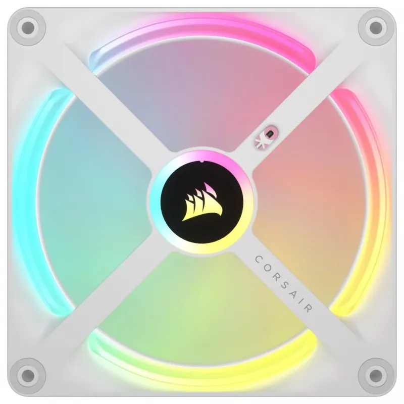 CORSAIR Qx RGB Series Icue Link Qx140 RGB White140mm Magnetic Dome RGB Fan Expansion Kit