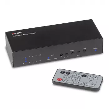 AV matrix switcher Lindy 4x2 HDMI 4K60 Matrix