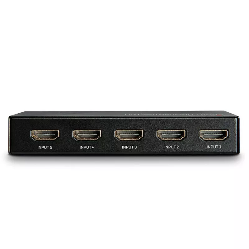 Lindy 5 Port HDMI 18G Switch, HDMI, Metal, Czarny, 18 Gbit/s, RF, 4K Ultra HD