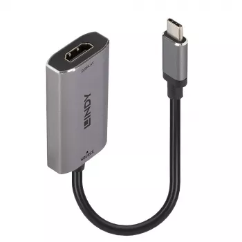 Konwerter Lindy USB Type C na HDMI 8K60, 0,11 m, USB Type-C, HDMI, męski, żeński, prosty