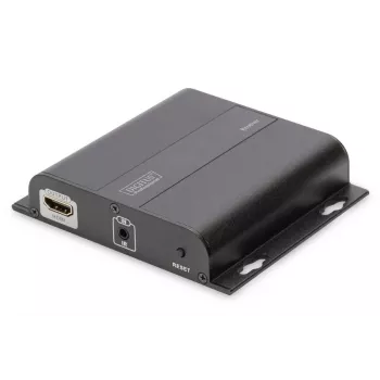DIGITUS HDMI Extender 4K over IP, jednostka odbiorcza przez kabel sieciowy (CAT 5/5e/6/7), 4K2K/30Hz, czarny