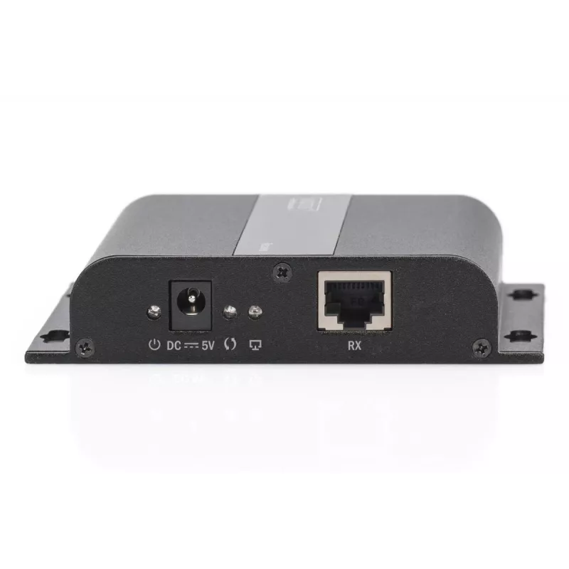 DIGITUS HDMI Extender 4K over IP, jednostka odbiorcza przez kabel sieciowy (CAT 5/5e/6/7), 4K2K/30Hz, czarny