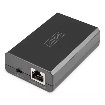 DIGITUS Rozgałęźnik Gigabit Ethernet PoE 802.3af/at/bt Wyjście: 12V/4,25A 24V/2,125A 51W