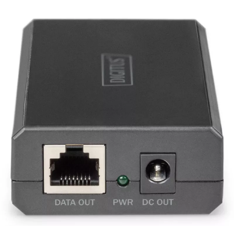 DIGITUS Rozgałęźnik Gigabit Ethernet PoE 802.3af/at/bt Wyjście: 12V/4,25A 24V/2,125A 51W