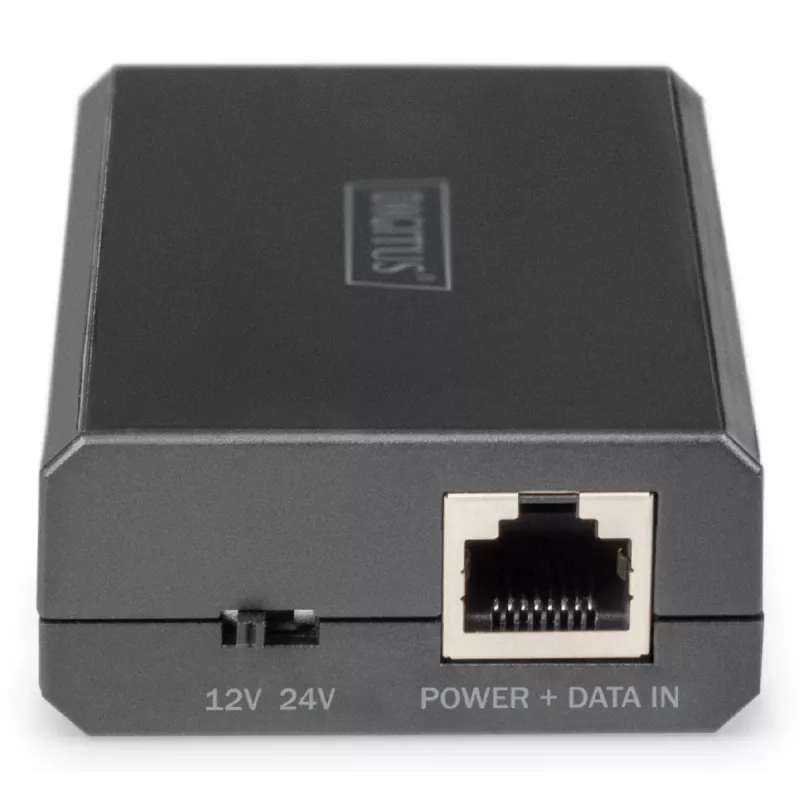 DIGITUS Rozgałęźnik Gigabit Ethernet PoE 802.3af/at/bt Wyjście: 12V/4,25A 24V/2,125A 51W