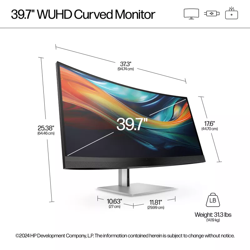 Monitor konferencyjny HP Series 7 Pro 39,7 cala 5K2K-740pm
