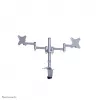 Neomounts FPMA-D1330DSILVER Uchwyt monitora 10-27 cali, Zacisk/Przelotka, 9 kg, 25,4 cm (10 cali), 68,6 cm (27 cali), 100 x 100 mm, Srebrny