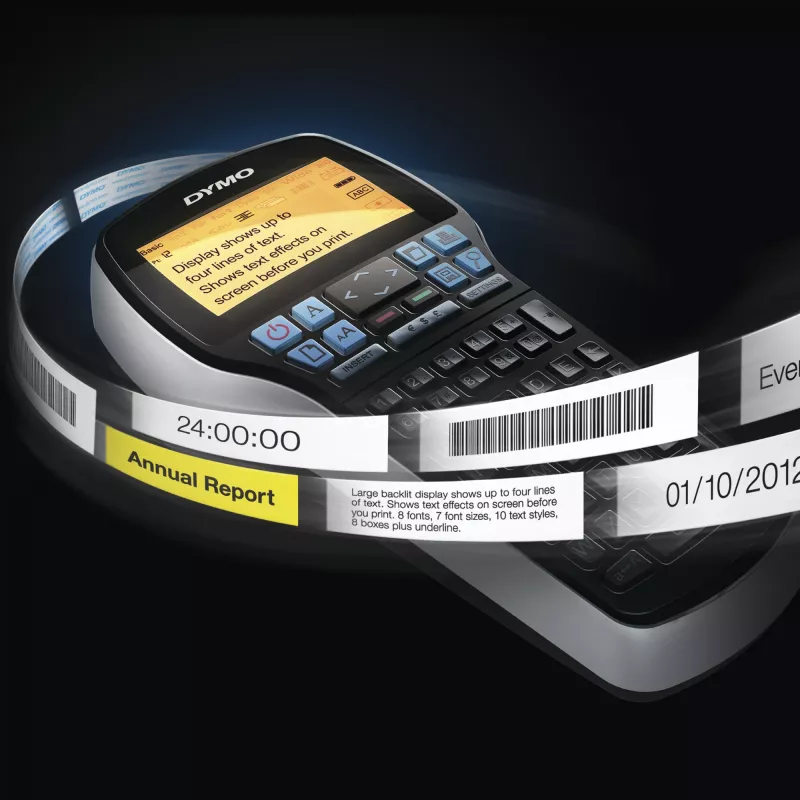 DYMO LabelManager 420P – przenośna, wysokowydajna etykieciarka z akumulatorem, dużym podświetlanym wyświetlaczem i interfejsem użytkownika z szybkim dostępem do klawiszy, czcionek i efektów tekstowych. Podłącz urządzenie do komputera PC lub Mac i korzystaj z oprogramowania DYMO Label, aby projektować etykiety z kodami kreskowymi, logo i grafikami na ekranie komputera lub drukować partie etykiet…