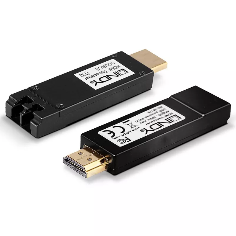 Nadajnik i odbiornik AV Lindy 300m Fibre Optic HDMI 4K30 Extender