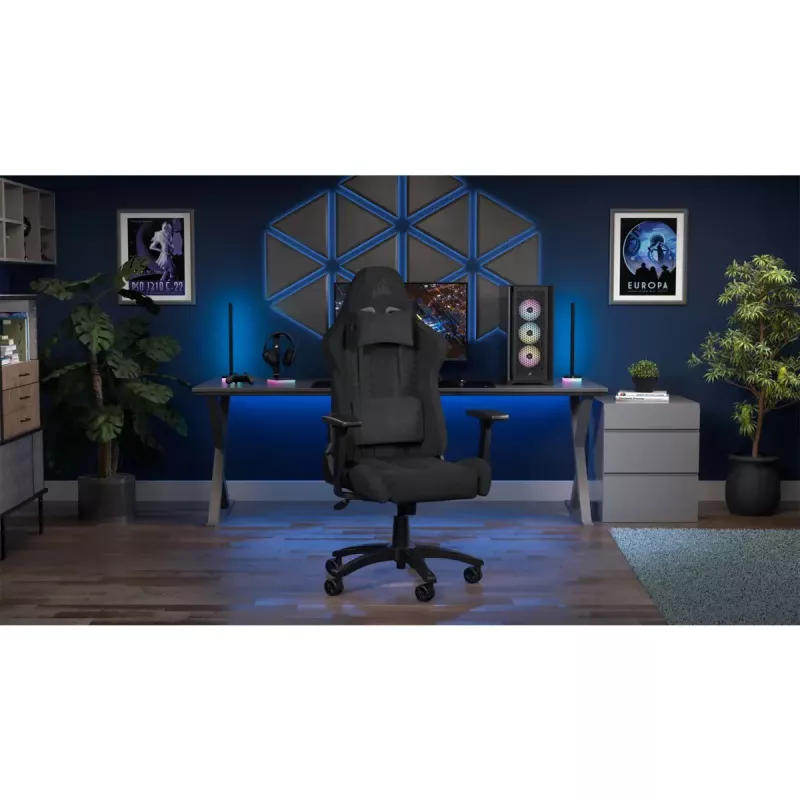 Fotel gamingowy z wyściełanym siedziskiem Corsair TC100