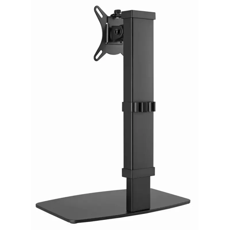 Podstawka pod monitor GEMBIRD MS-D1ST-02 — regulowana wysokość, pełny zakres ruchu dla ekranów 17–32 cale, max 8 kg, VESA 75x75–100x100, czarna