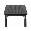 Podstawka pod monitor GEMBIRD MS-TABLE-D-01 — regulowana wysokość podstawki biurkowej z 1 szufladą, stal, wysokość 140 mm, obsługuje 1 wyświetlacz, udźwig 20 kg