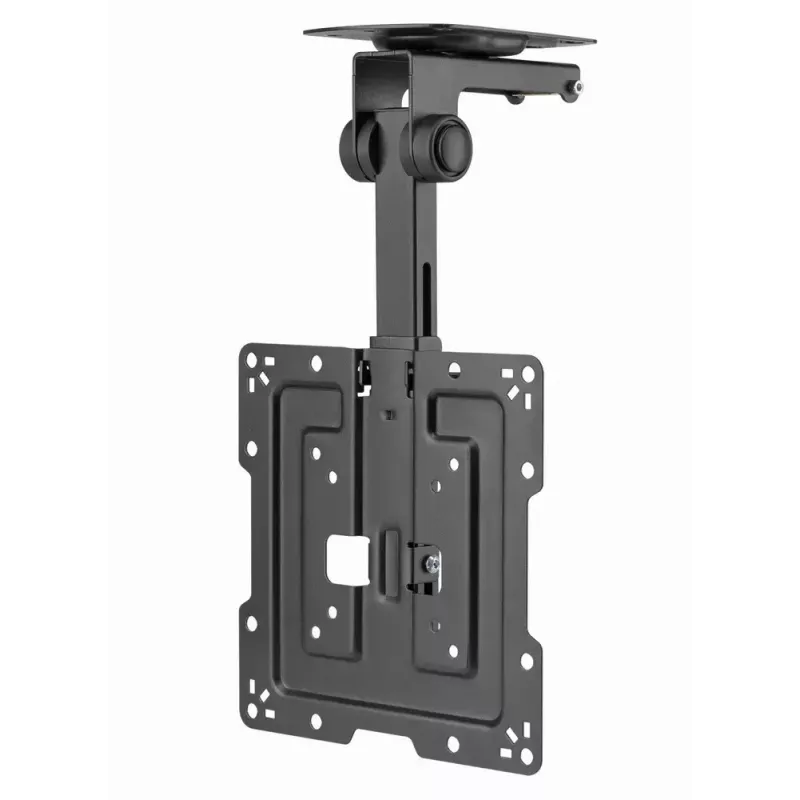 Uchwyt sufitowy do telewizora GEMBIRD CM-43ST-01 full-motion do telewizorów 19–43 cali, stalowy, pochylenie 0–90°, obrót ±45°, VESA 75×75–200×200, maks. 20 kg, czarny