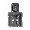 Uchwyt sufitowy do telewizora GEMBIRD CM-43ST-01 full-motion do telewizorów 19–43 cali, stalowy, pochylenie 0–90°, obrót ±45°, VESA 75×75–200×200, maks. 20 kg, czarny