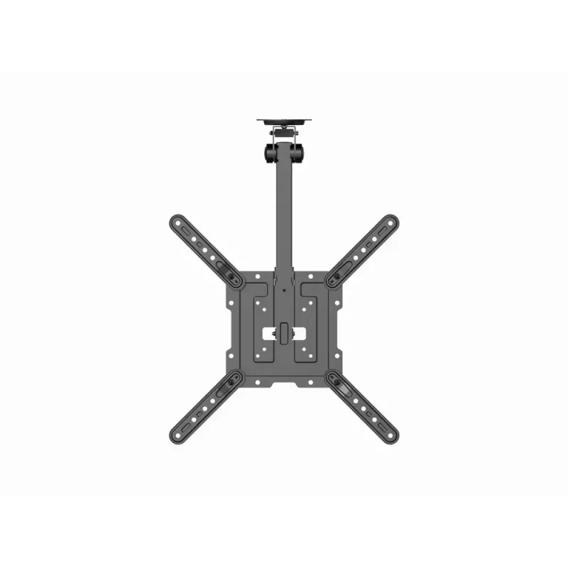 Uchwyt sufitowy do telewizora GEMBIRD CM-55ST-01 — pełnozakresowy uchwyt sufitowy do ekranów 23–55 cali (VESA od 75×75 do 400×400), maks. 20 kg, czarny