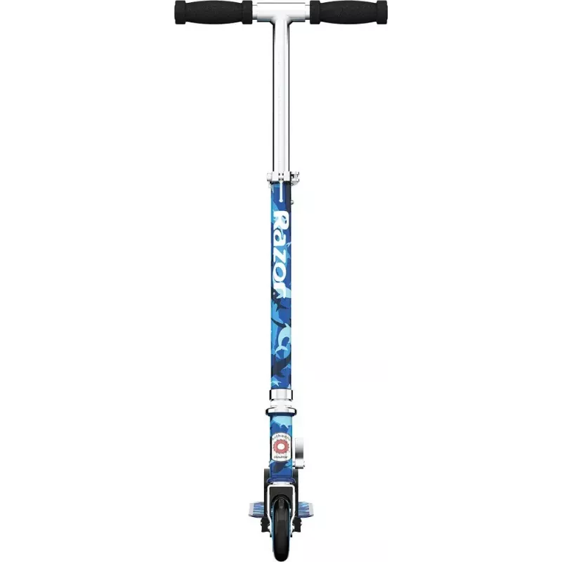 Kick scooter Razor Model A Shark Camo — składana, lekka hulajnoga nożna dla dzieci i nastolatków, 2 koła, regulowana kierownica, maks. obciążenie 65 kg