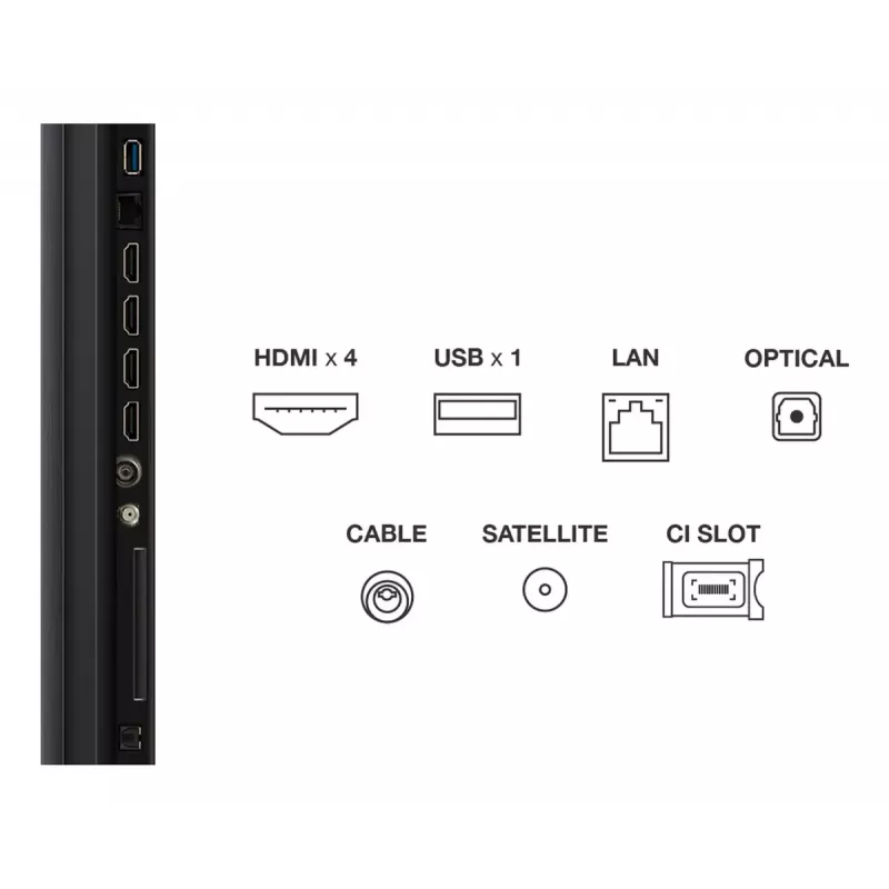 Telewizor TCL 65C7K 165,1 cm (65 cali) 4K Ultra HD Smart TV Wi-Fi Metaliczny 2600 cd/m²