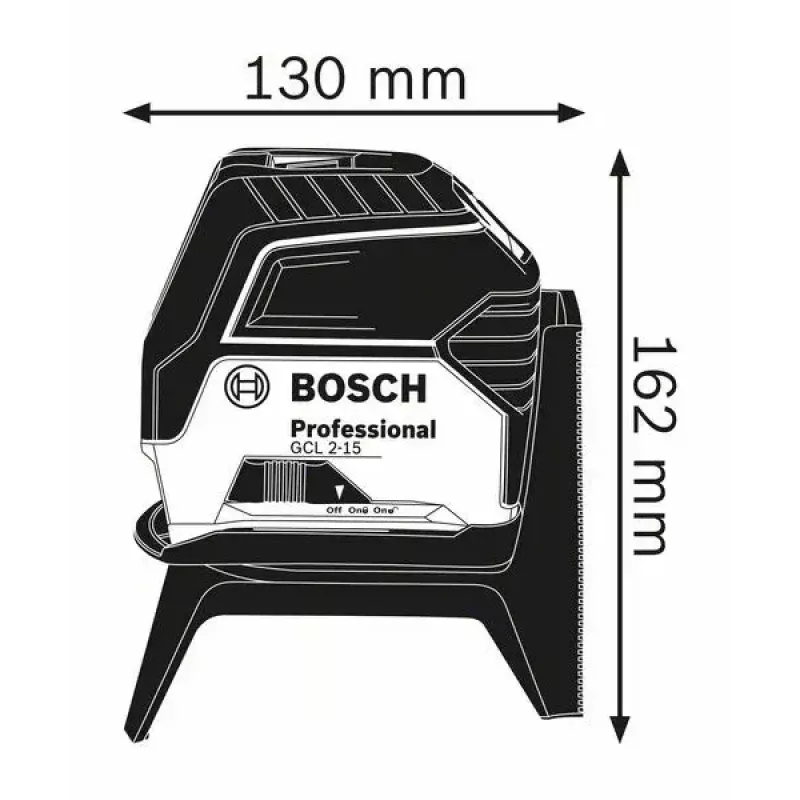 Bosch GCL 2-15 Poziomica liniowa/punktowa 15 m 650 nm (
