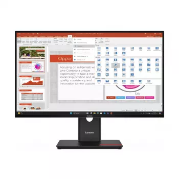 Monitor Lenovo ThinkVision T27-40 27 cali Full HD IPS LED 1920x1080, 300 cd/m², 120 Hz, hub USB, VESA
