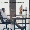 Uchwyt monitora TECHLY ICA-LCD-382-D dla 2 wyświetlaczy, zacisk biurkowy, do 27 cali, 20 kg, VESA 75x75–100x100, czarny