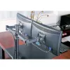 Uchwyt monitora TECHLY ICA-LCD-382-D dla 2 wyświetlaczy, zacisk biurkowy, do 27 cali, 20 kg, VESA 75x75–100x100, czarny