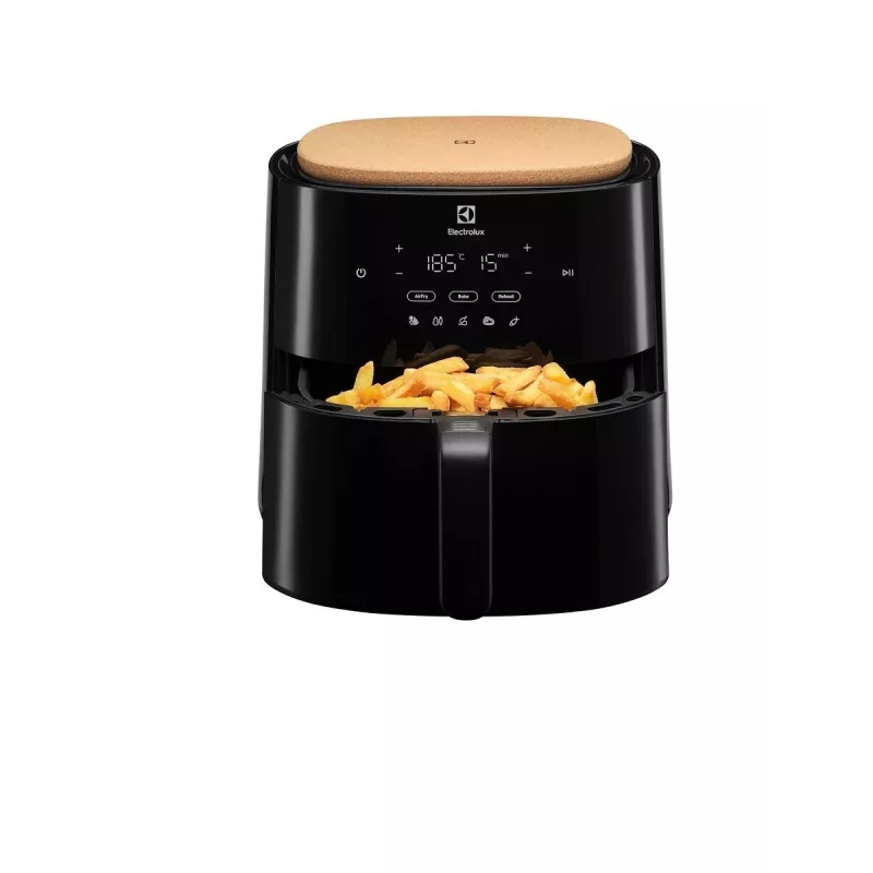 Frytkownica beztłuszczowa Electrolux EAF5B — 5 l, 1500 W, do 200 °C, 8 programów, sterowanie dotykowe, wyświetlacz LED
