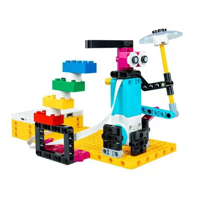 Zestaw edukacyjny robotyki LEGO SPIKE Prime 45678 — 528 elementów, 2 minifigurki, dla dzieci od 10 lat