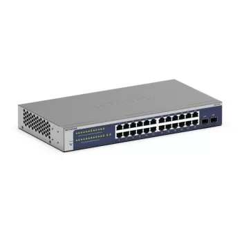 NETGEAR GS724Tv6 Managed L2+/L3 Gigabit Ethernet (10/100/1000) 1U niebieski, szary