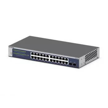 NETGEAR GS724Tv6 Managed L2+/L3 Gigabit Ethernet (10/100/1000) 1U niebieski, szary