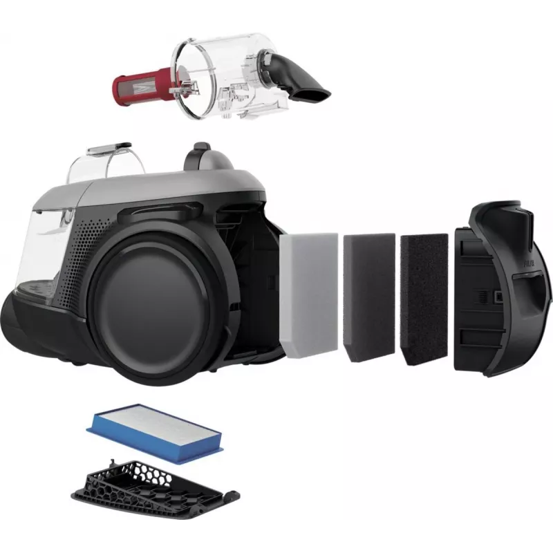 Odkurzacz Electrolux EL61A4UG, bezworkowy odkurzacz na sucho, moc maks. 700 W, siła ssania 170 W, kabel 9 m, promień roboczy 12 m, szary