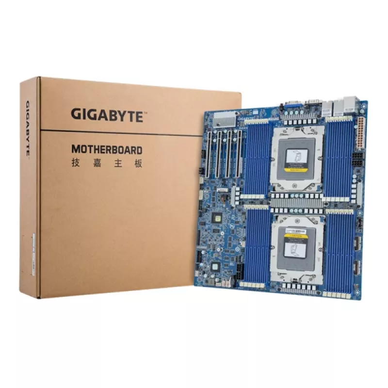 Płyta główna GIGABYTE MZ73-LM1 Extended ATX Socket SP5 dla AMD EPYC 9004, 24× DDR5 DIMM, 4× PCIe x16 Gen4, 2× RJ-45