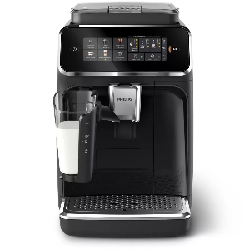 Ekspres do kawy Philips EP3341/50 w pełni automatyczny, zbiornik na wodę 1,8 l, pojemnik na ziarna 275 g, zbiornik na mleko 0,26 l, 15 bar, młynek ceramiczny