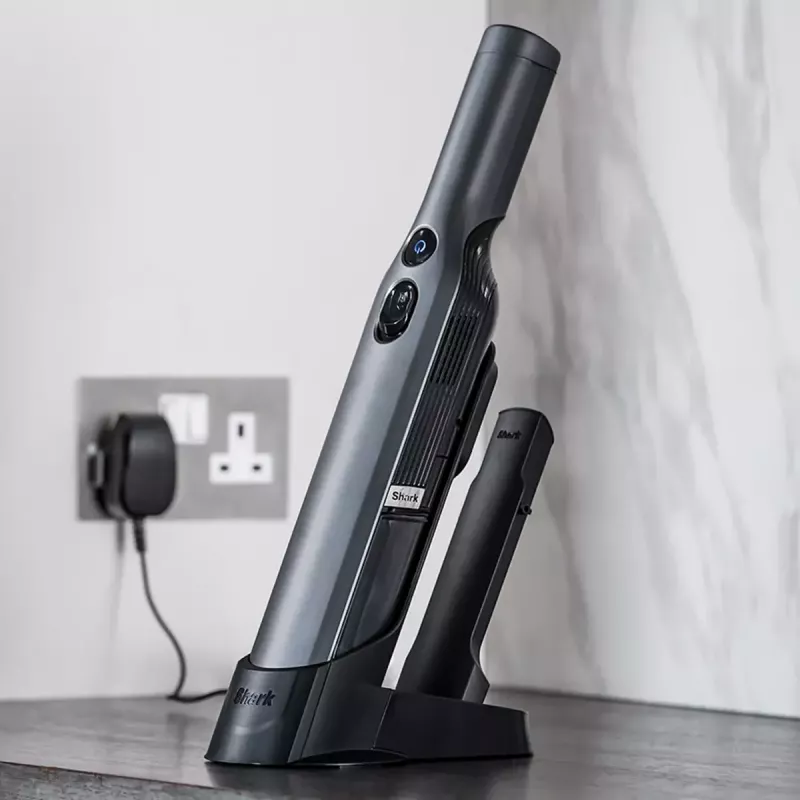 Bezprzewodowy odkurzacz ręczny Shark WV200, 12 V Li‑Ion, 0,25 l bezworkowy, HEPA, 8 min czasu pracy