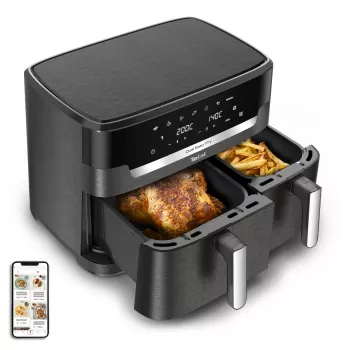 Tefal Easy Fry Dual XXL EY942HE0 frytownica Podwójna 11 l Wolnostojąca 2020 W Frytownica na gorące powietrze Szary
