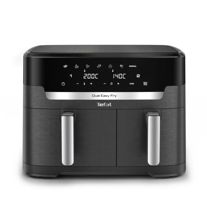 Tefal Easy Fry Dual XXL EY942HE0 frytownica Podwójna 11 l Wolnostojąca 2020 W Frytownica na gorące powietrze Szary