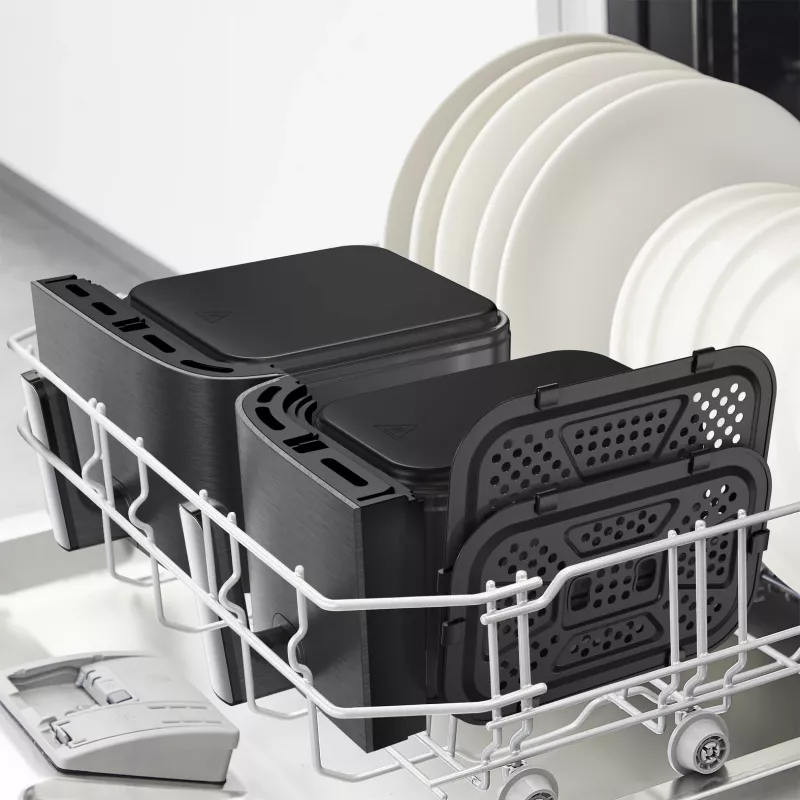 Tefal Easy Fry Dual XXL EY942HE0 frytownica Podwójna 11 l Wolnostojąca 2020 W Frytownica na gorące powietrze Szary