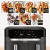 Tefal Easy Fry Dual XXL EY942HE0 frytownica Podwójna 11 l Wolnostojąca 2020 W Frytownica na gorące powietrze Szary