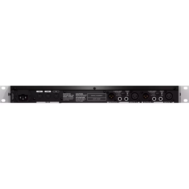 Procesor efektów Behringer FX2000 44.5 mm szerokości 483 mm głębokości 217 mm wysokości