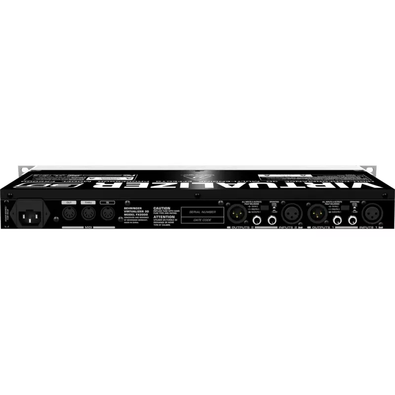 Procesor efektów Behringer FX2000 44.5 mm szerokości 483 mm głębokości 217 mm wysokości